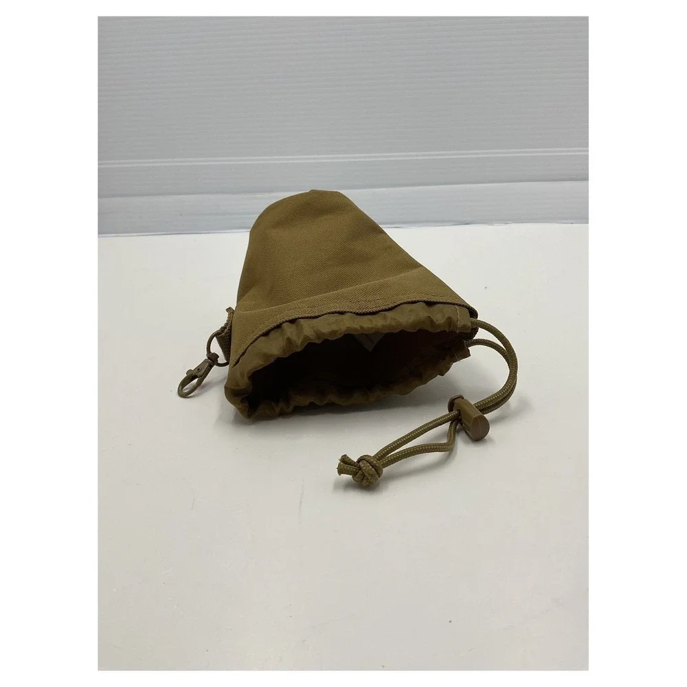 Tactical Utility Pouch Coyote Tan Drawstring Mesh Bottom‎ 7